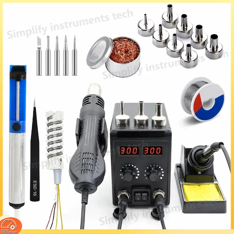 8586D Soldering Station 2 in 1 - 2 In 1 Soldering Rework Station 750W 评论和价格