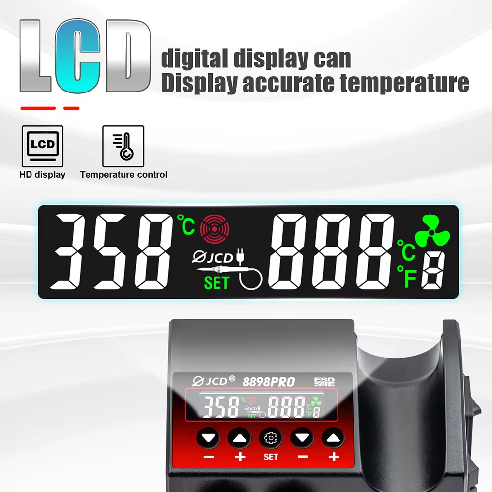 JCD New Upgrade 2 IN 1 Solderi - 2 In 1 Soldering Rework Station 750W 评论和价格